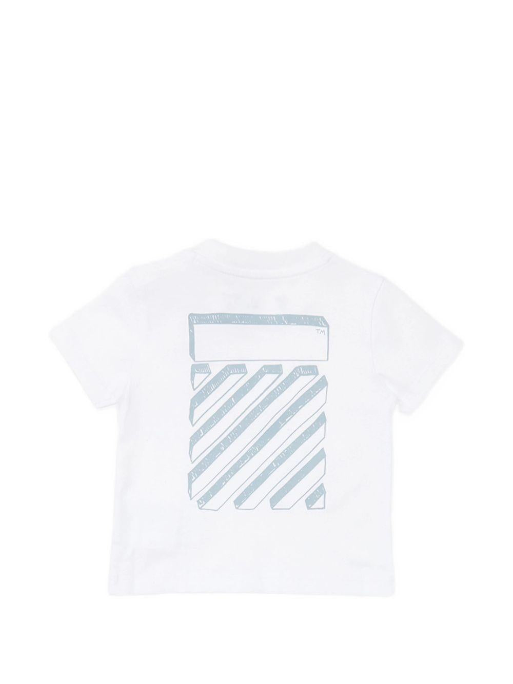 Completo bianco/azzurro per neonato OB2X007S26JER001 1000 Off White Kids 