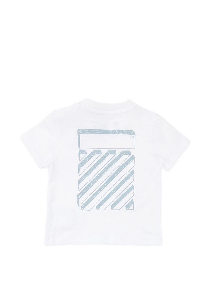 Completo bianco/azzurro per neonato OB2X007S26JER001 1000 Off White Kids 