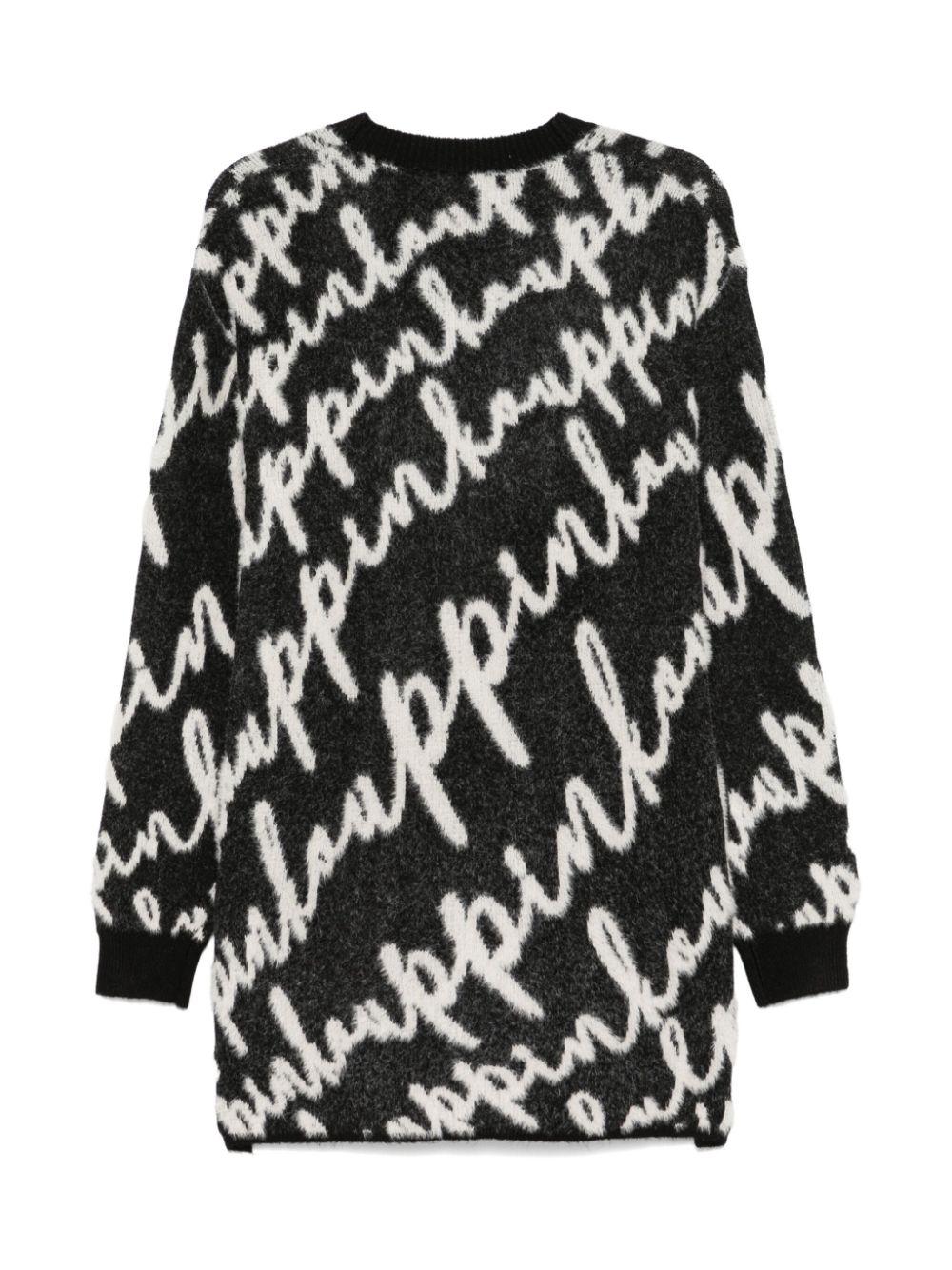 Cardigan nero/bianco per bambina F4PIJGCA048 110 Pinko Kids 