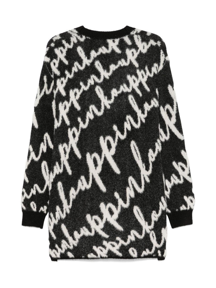 Cardigan nero/bianco per bambina F4PIJGCA048 110 Pinko Kids 