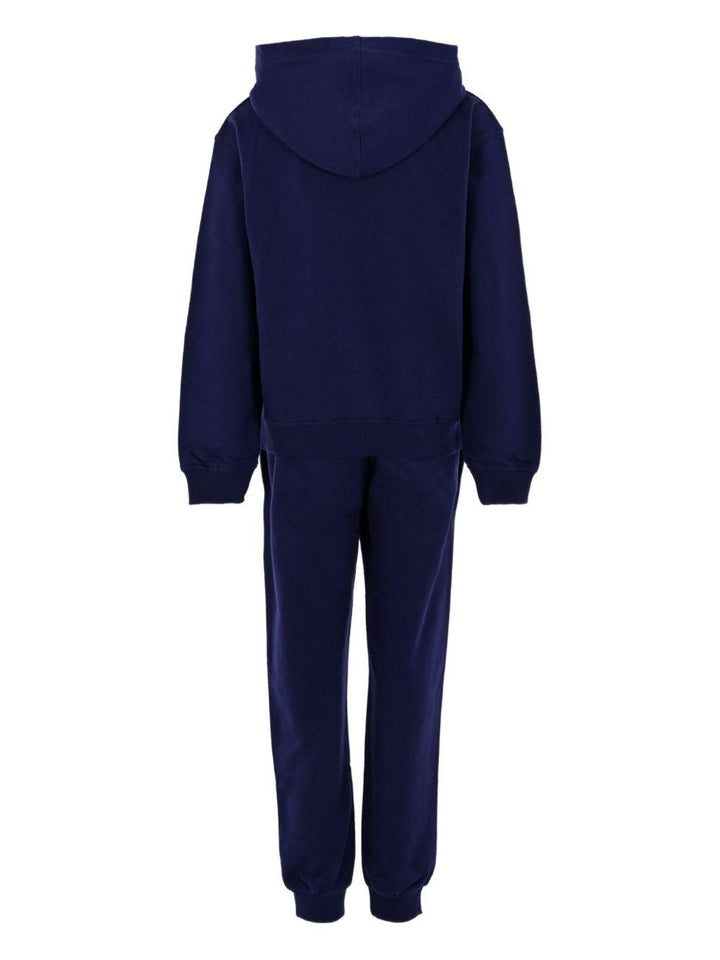 Completo blu navy per bambino HUK04ALCA40 40016 Moschino Kids 