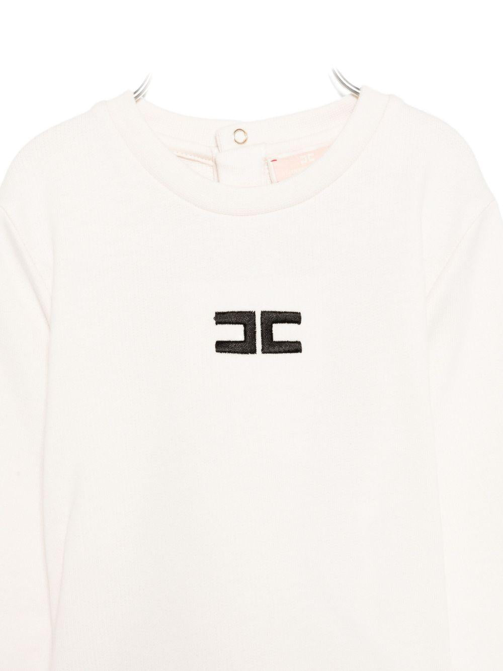 Completo bianco per neonata ENCD1070FF002 D587 Elisabetta Franchi Kids 
