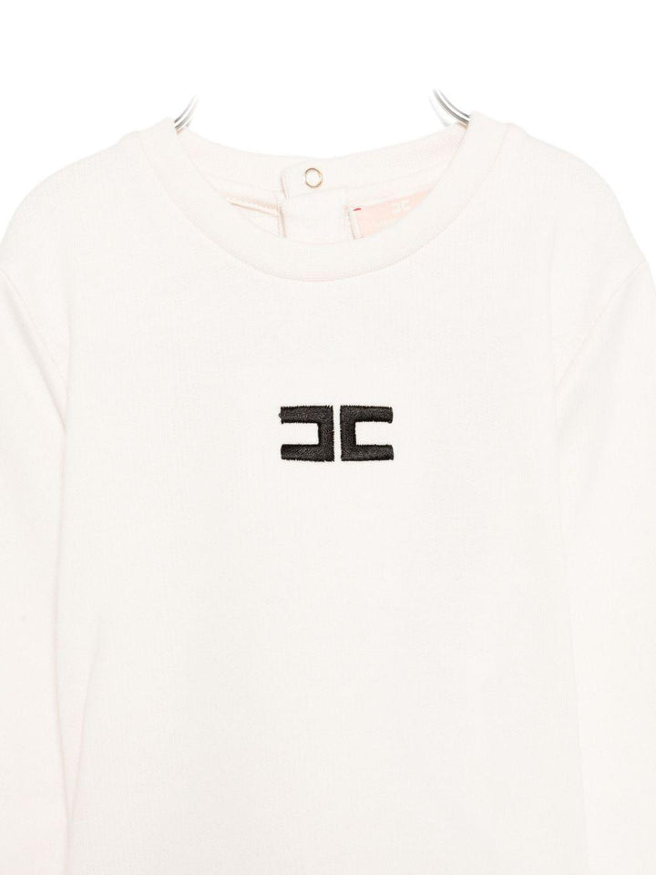 Completo bianco per neonata ENCD1070FF002 D587 Elisabetta Franchi Kids 