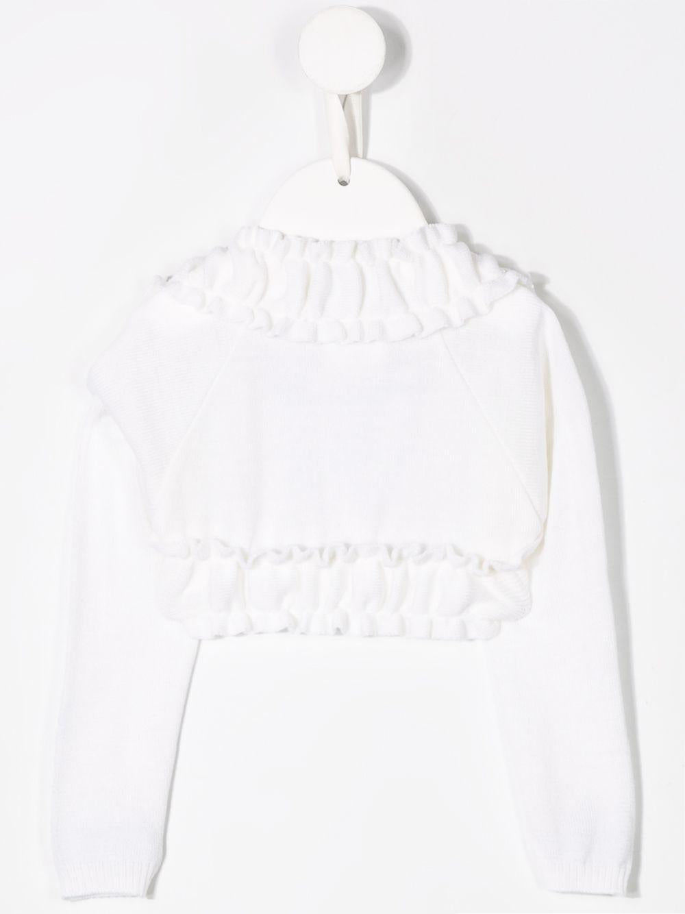 Cardigan bianco per neonata
