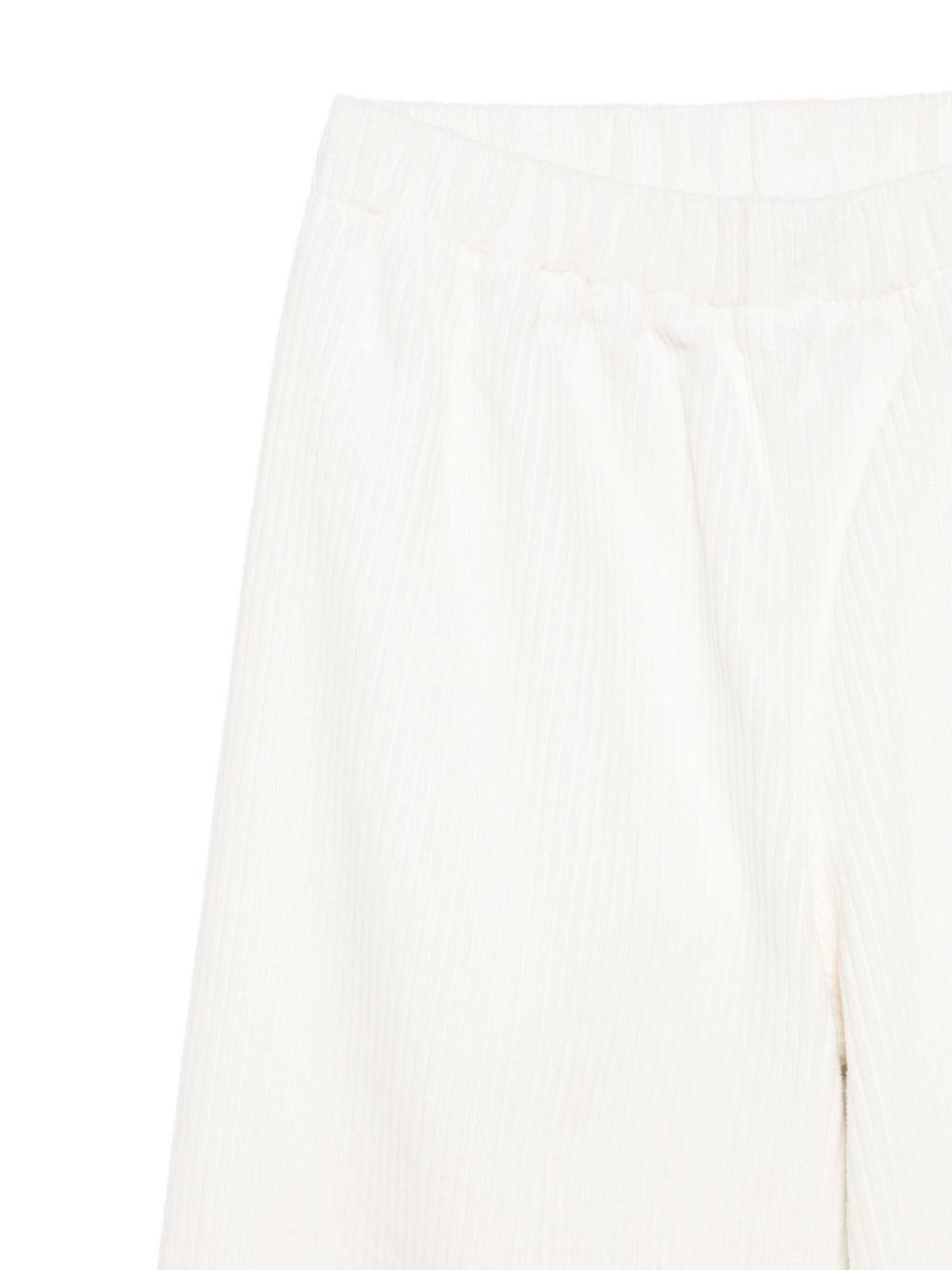 Pantalone bianco per bambina A25GPL0004V6012 100 Il Gufo 
