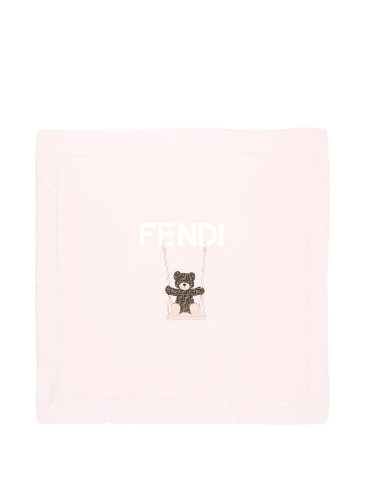 Coperta rosa per neonata BUJ339ST8 F0C11 Fendi Kids 