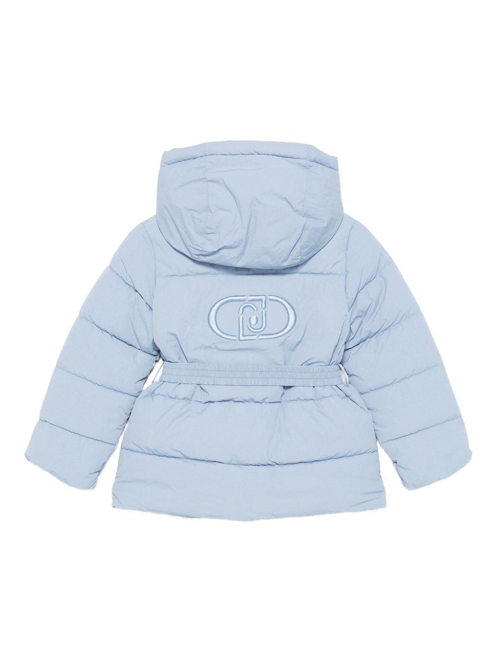 Giubbotto celeste per bambina KF5059T9820 64010 Liu Jo 