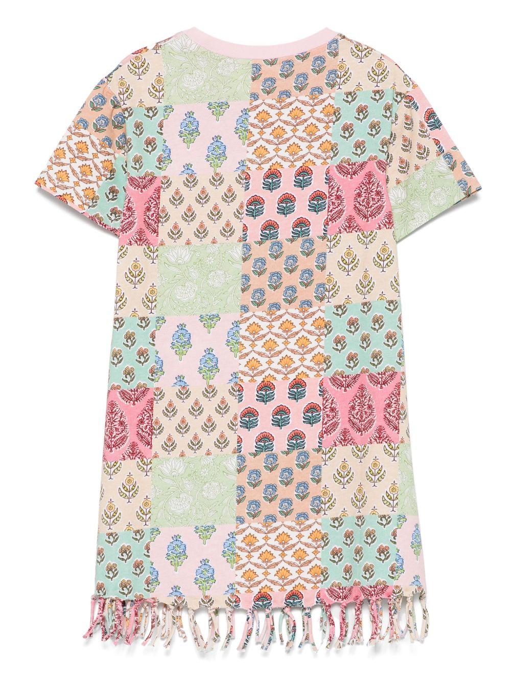 Abito rosa/multicolor per bambina