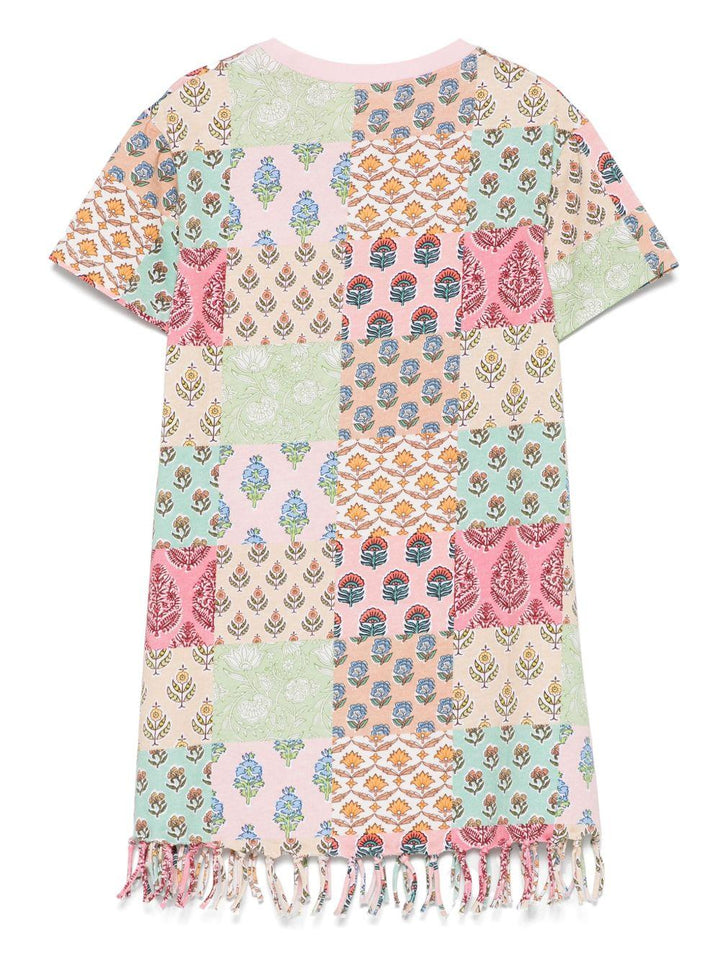 Abito rosa/multicolor per bambina