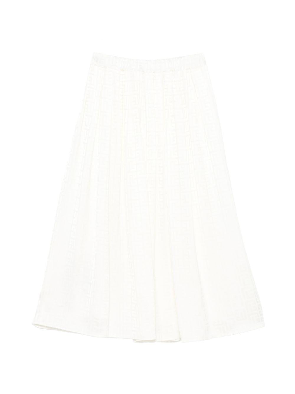 Gonna beige per bambina BY7A60S0192 102 Balmain Kids 