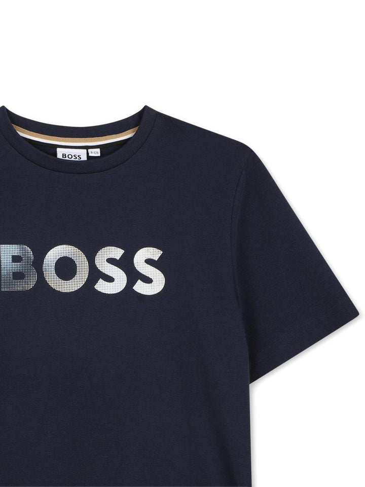 T-shirt blu scuro per bambino J52983 849 Boss Kids 