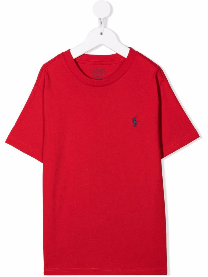 T-shirt rossa per bambino con logo 323832904 038 Ralph Lauren Kids 