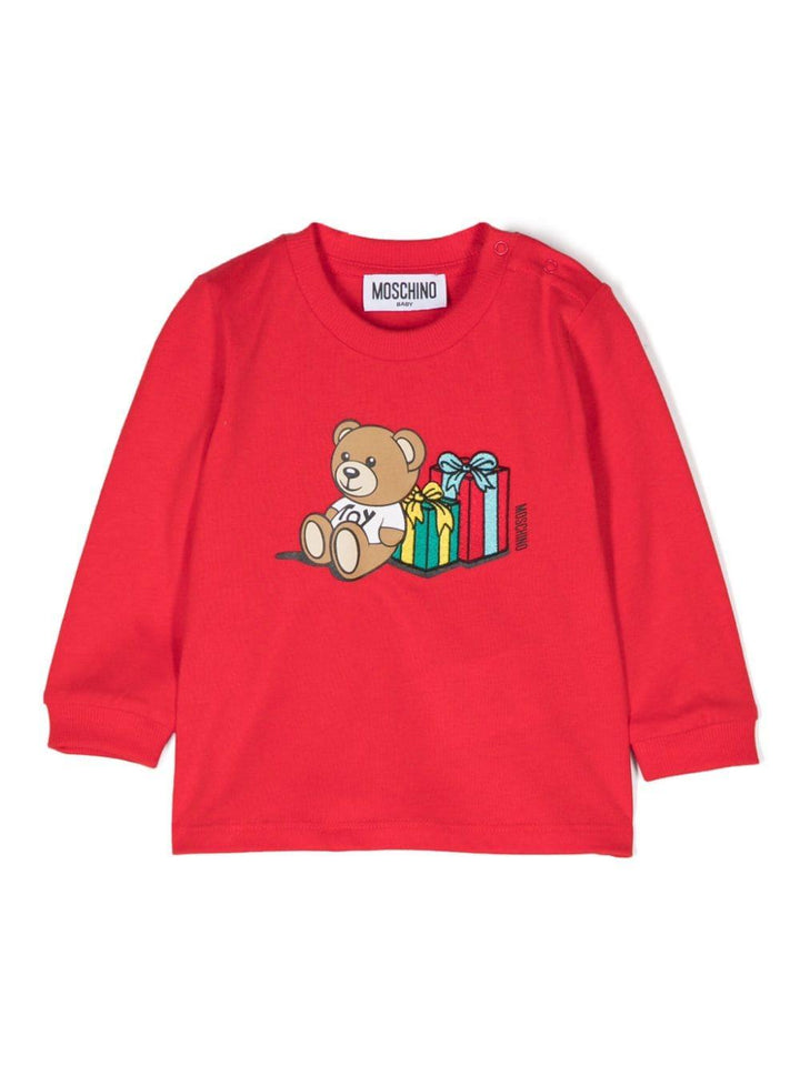 Red baby t-shirt with logo