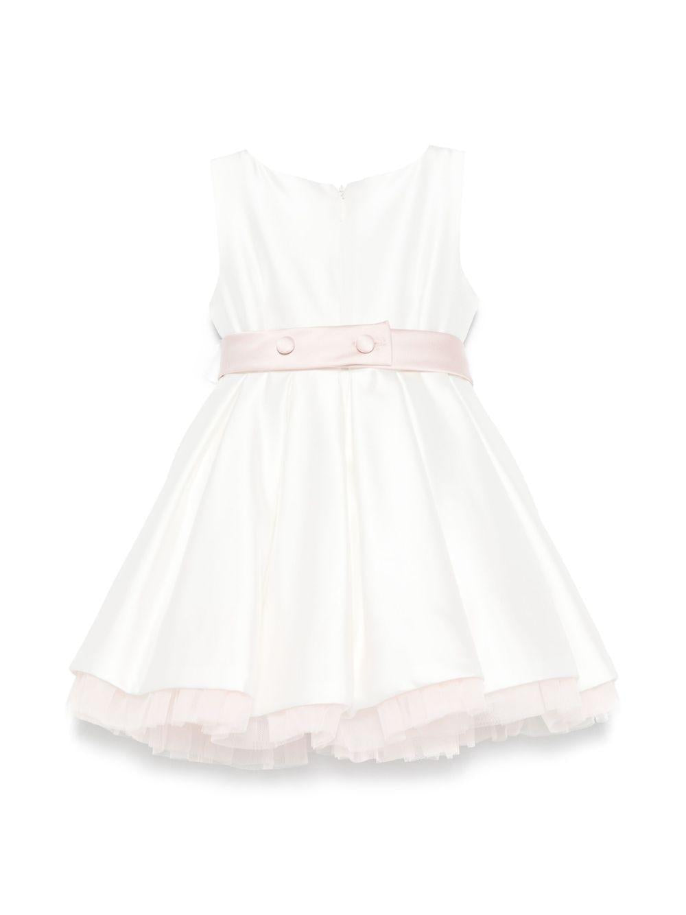 Abito rosa chiaro/bianco per neonata