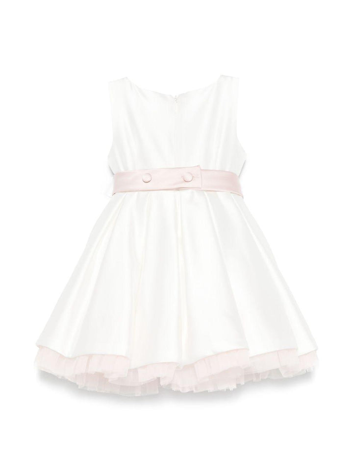 Abito rosa chiaro/bianco per neonata