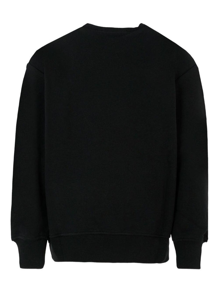 Felpa nera per bambino F5MSJUSW018 110/83 Msgm Kids 