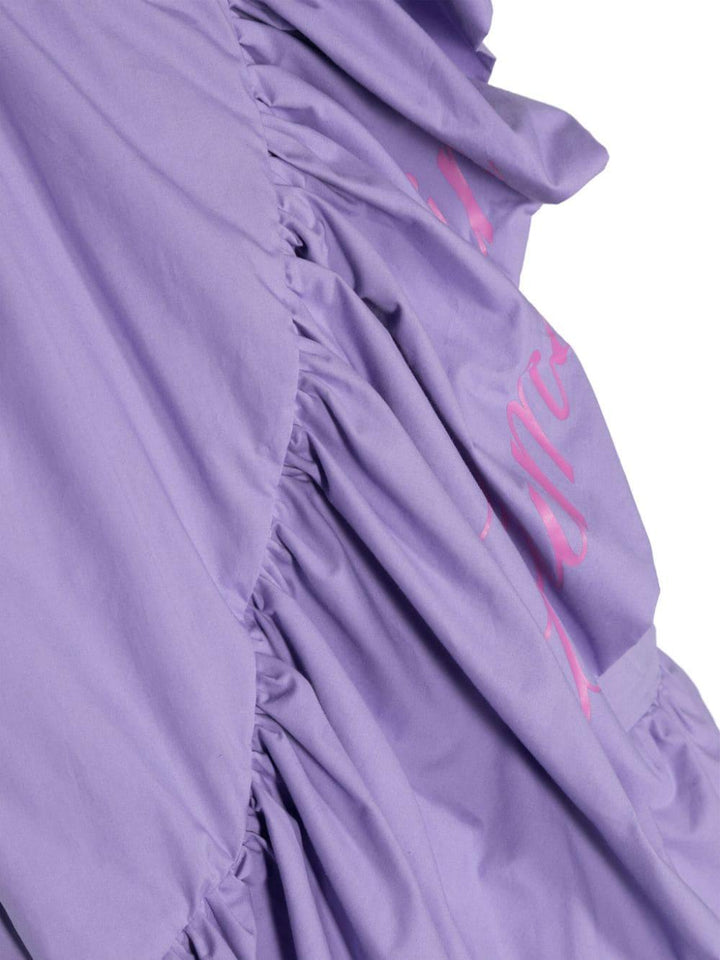 Abito lilla per bambina con logo