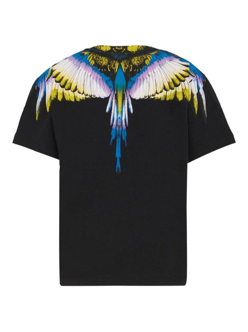 T-shirt nera per bambino F5CMJBTH064 110 Marcelo Burlon Kids 