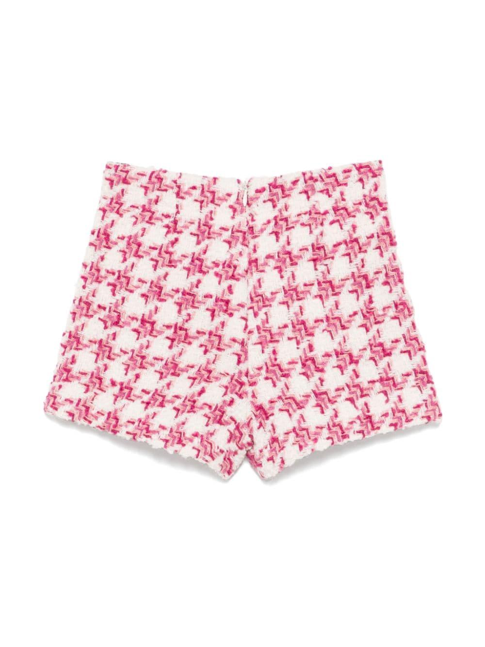 Bermuda rosa lampone/bianco per bambina