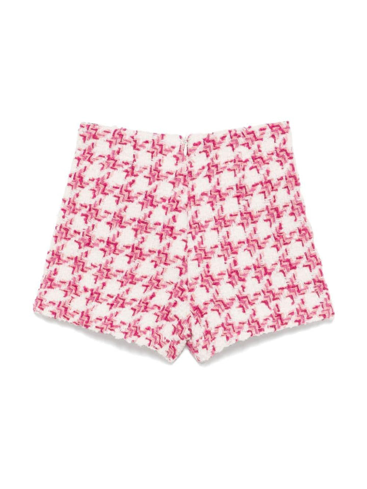 Bermuda rosa lampone/bianco per bambina