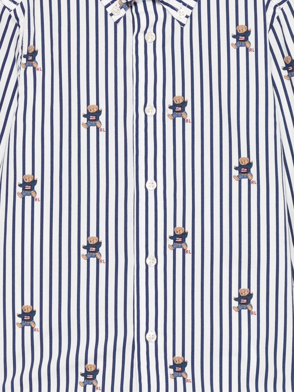 Camicia blu navy/bianca per bambino 322979326 001 Ralph Lauren Kids 