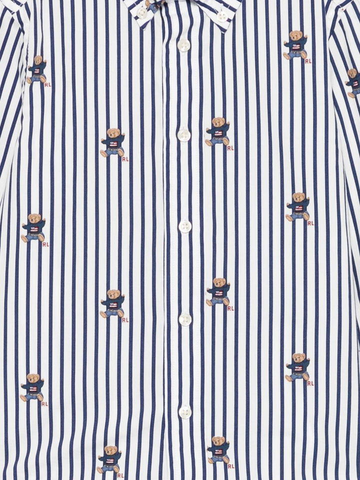 Camicia blu navy/bianca per bambino 322979326 001 Ralph Lauren Kids 