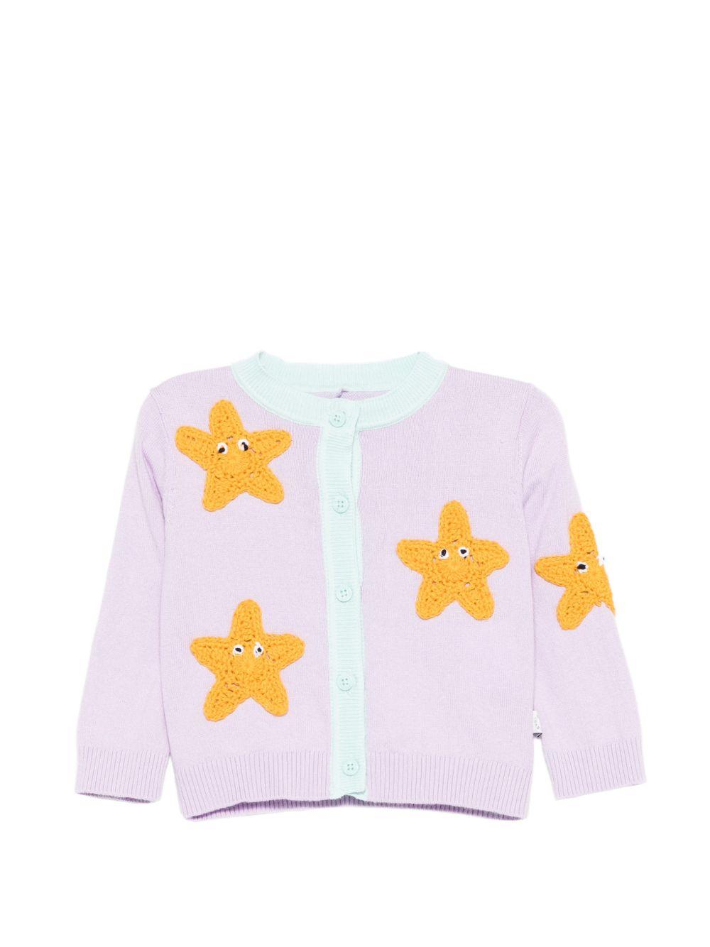 Cardigan viola/multicolore per neonata TY9110Z3622 539 Stella McCartney Kids 