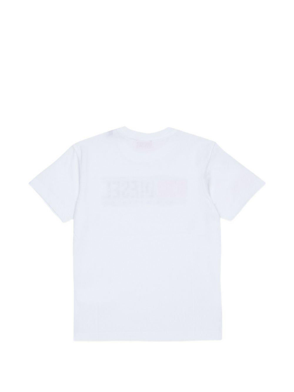 T-shirt bianca per bambino J0297600YI9 K100 Diesel Kids 