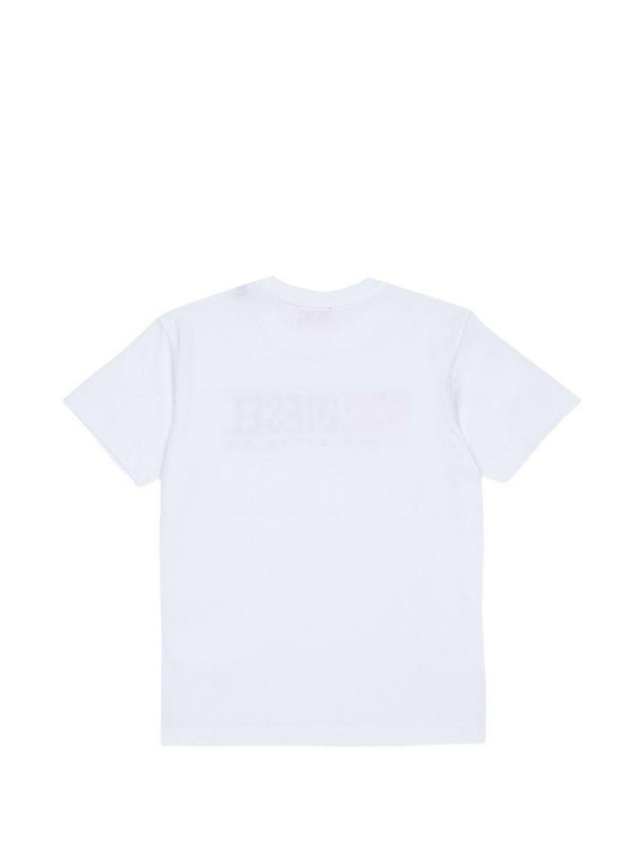 T-shirt bianca per bambino J0297600YI9 K100 Diesel Kids 