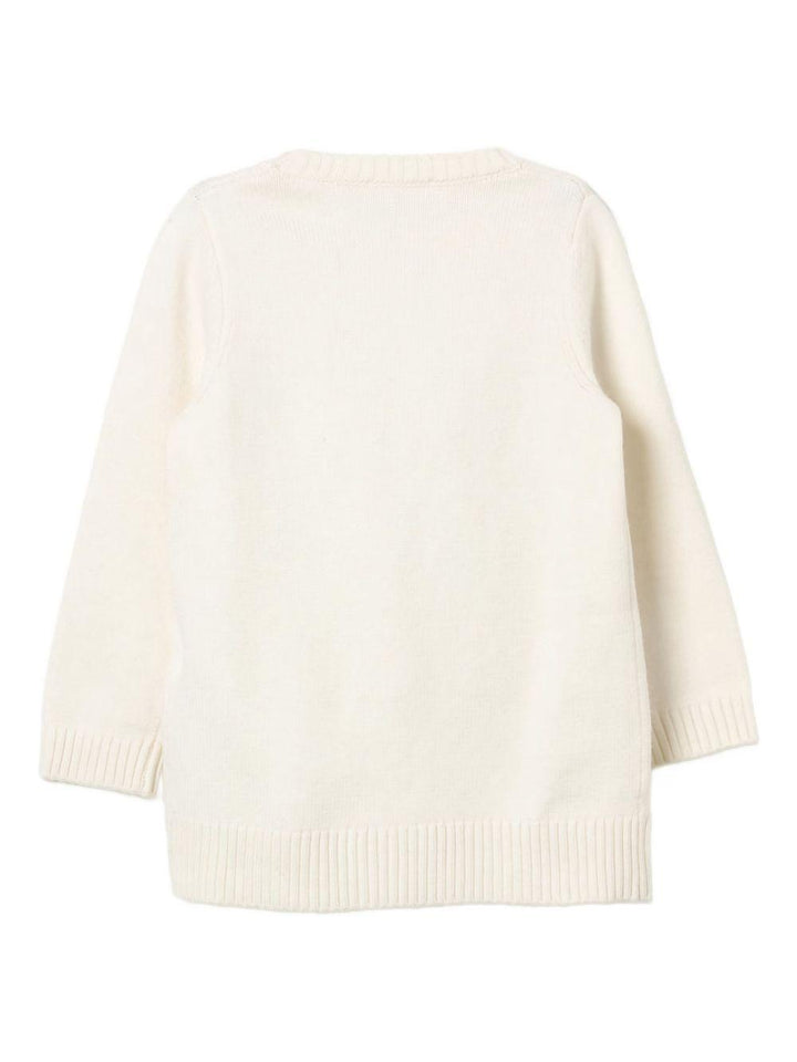 Maglione beige chiaro per bambina KF4125MA15P 71322 Liu Jo 
