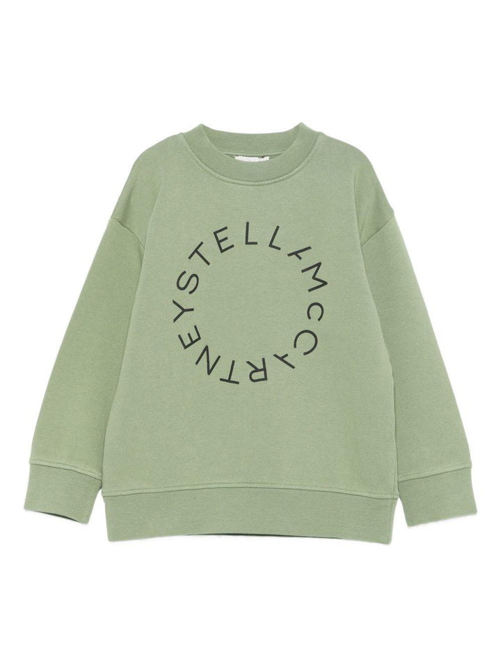Felpa verde per bambino TX4R90Z0453 727 Stella McCartney Kids 