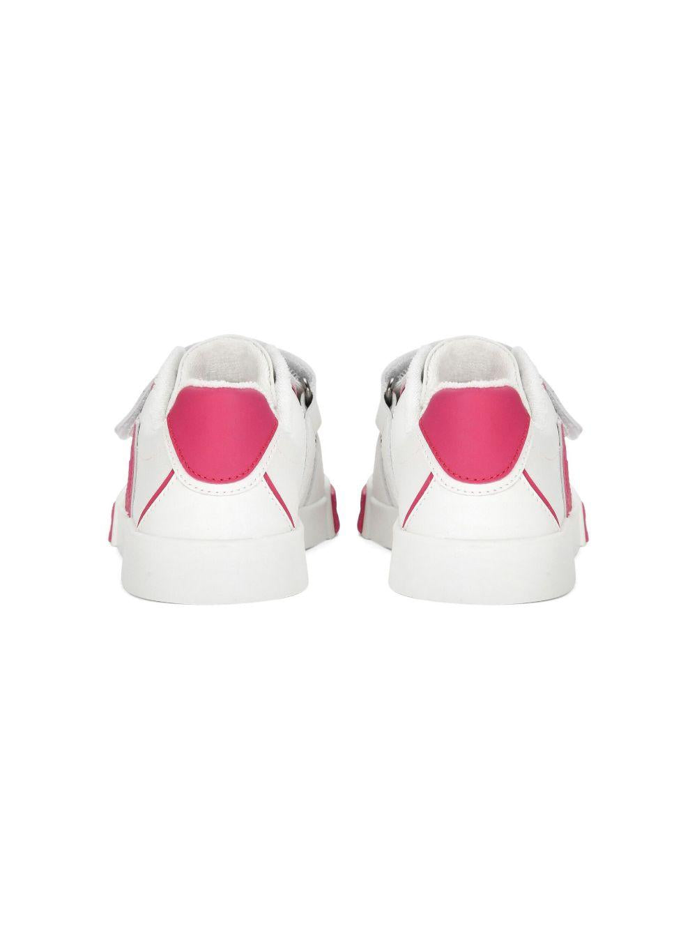 Sneakers bianche/rose per bambina DA5133A3394 8B902 Dolce & Gabbana Kids 