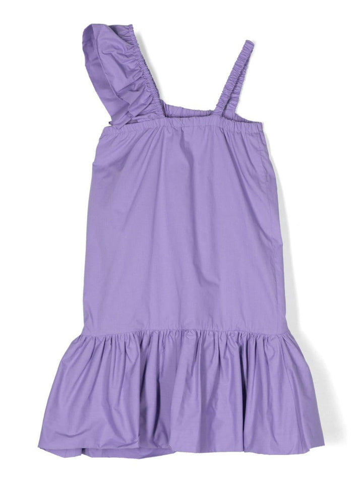 Abito lilla per bambina con logo