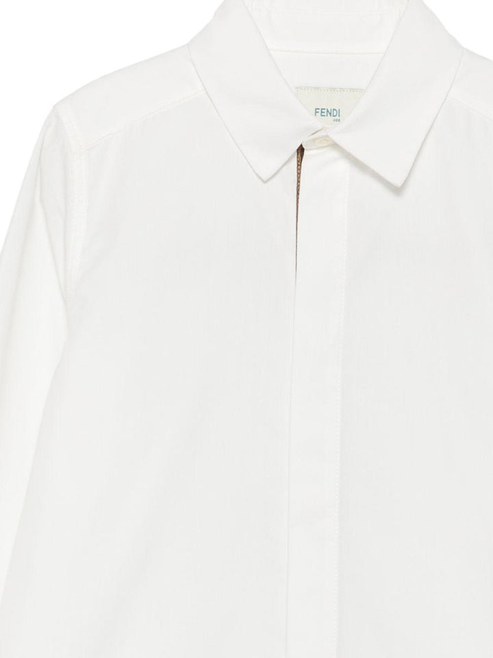 Camicia bianca per bambino JMC186AIXS F0TU9 Fendi Kids 