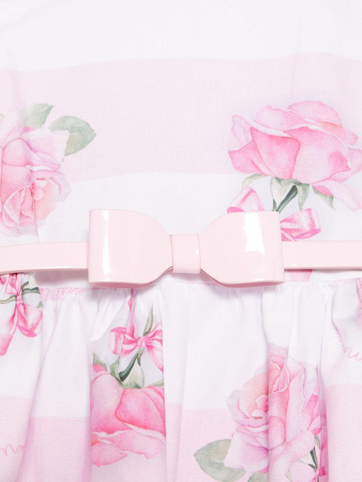 White/pink dress for baby girl