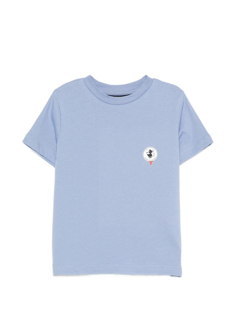 T-shirt blu per bambino JT1732XBESY22 90072 Save The Duck Kids 