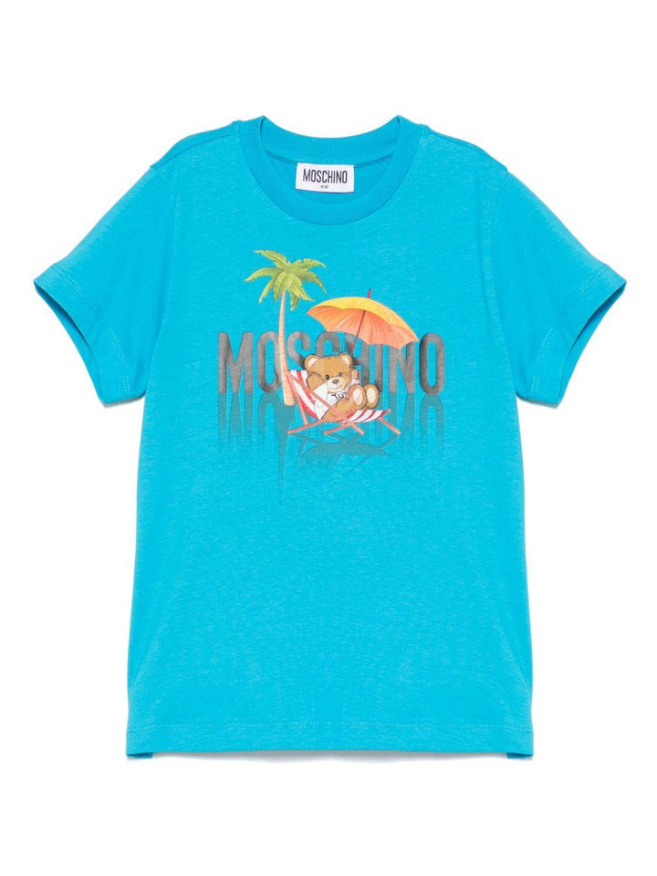 T-shirt azzurro per bambino