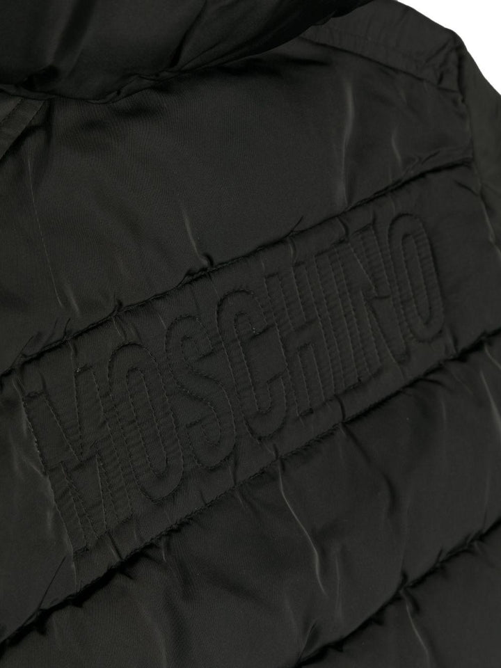Black jacket for boys with logo
