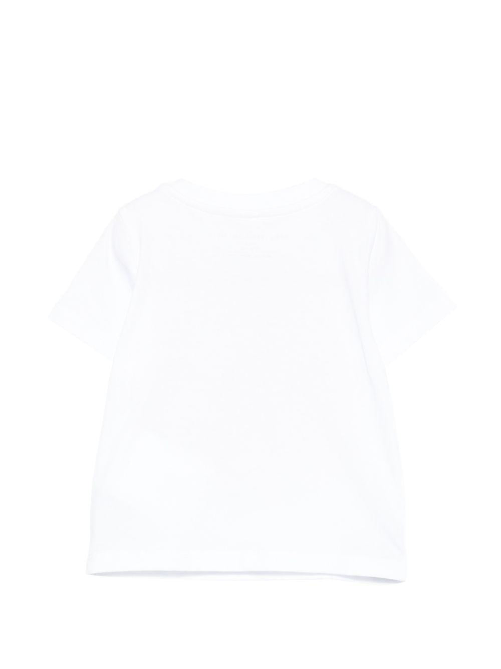 T-shirt bianca/lilla per neonata TY8051Z0434 100 Stella McCartney Kids 