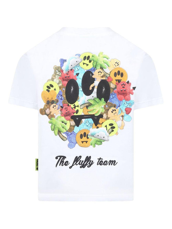 T-shirt bianca per bambino con logo