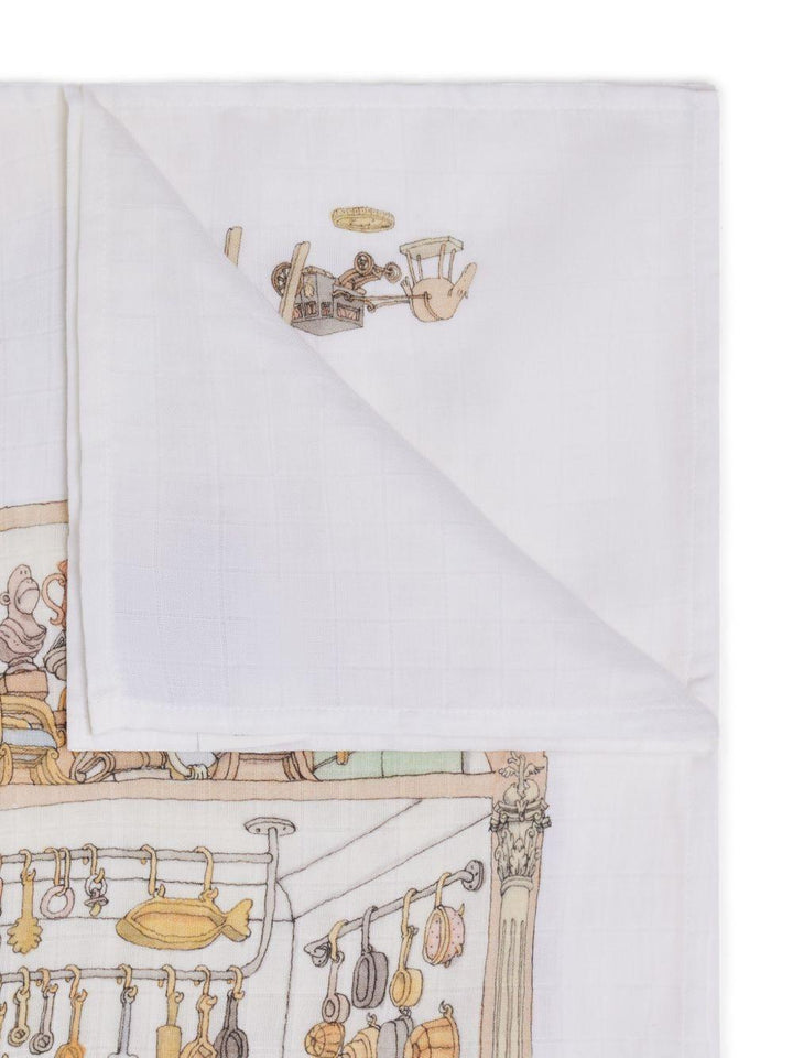 Coperta bianca per neonato CACQDOHO OU Atelier Choux 