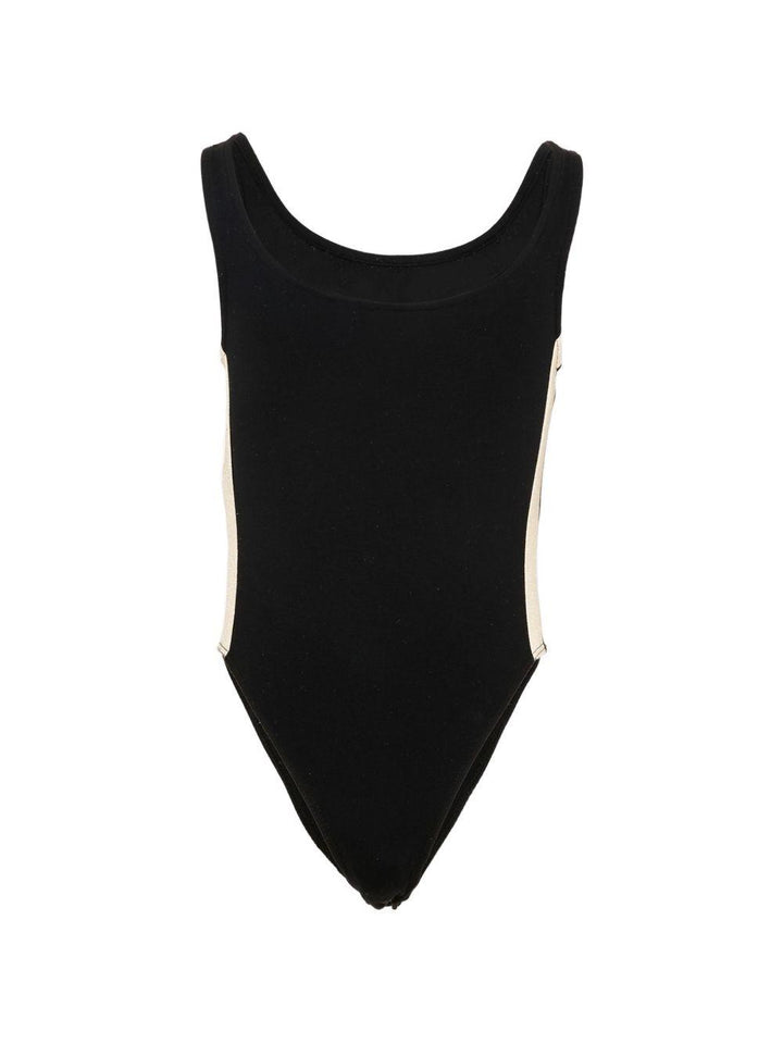 Body nero per bambina PGBD00CS26FLE001 110 Palm Angels Kids 