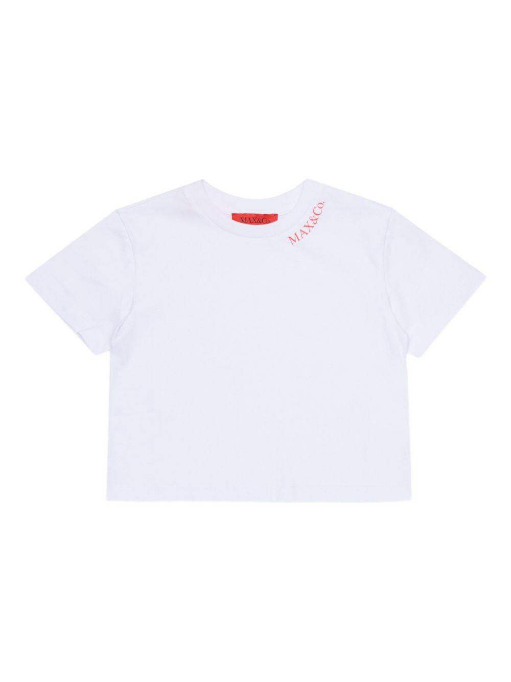 T-shirt bianca per bambina MX0334MX057 MX100 Max&co Kids 