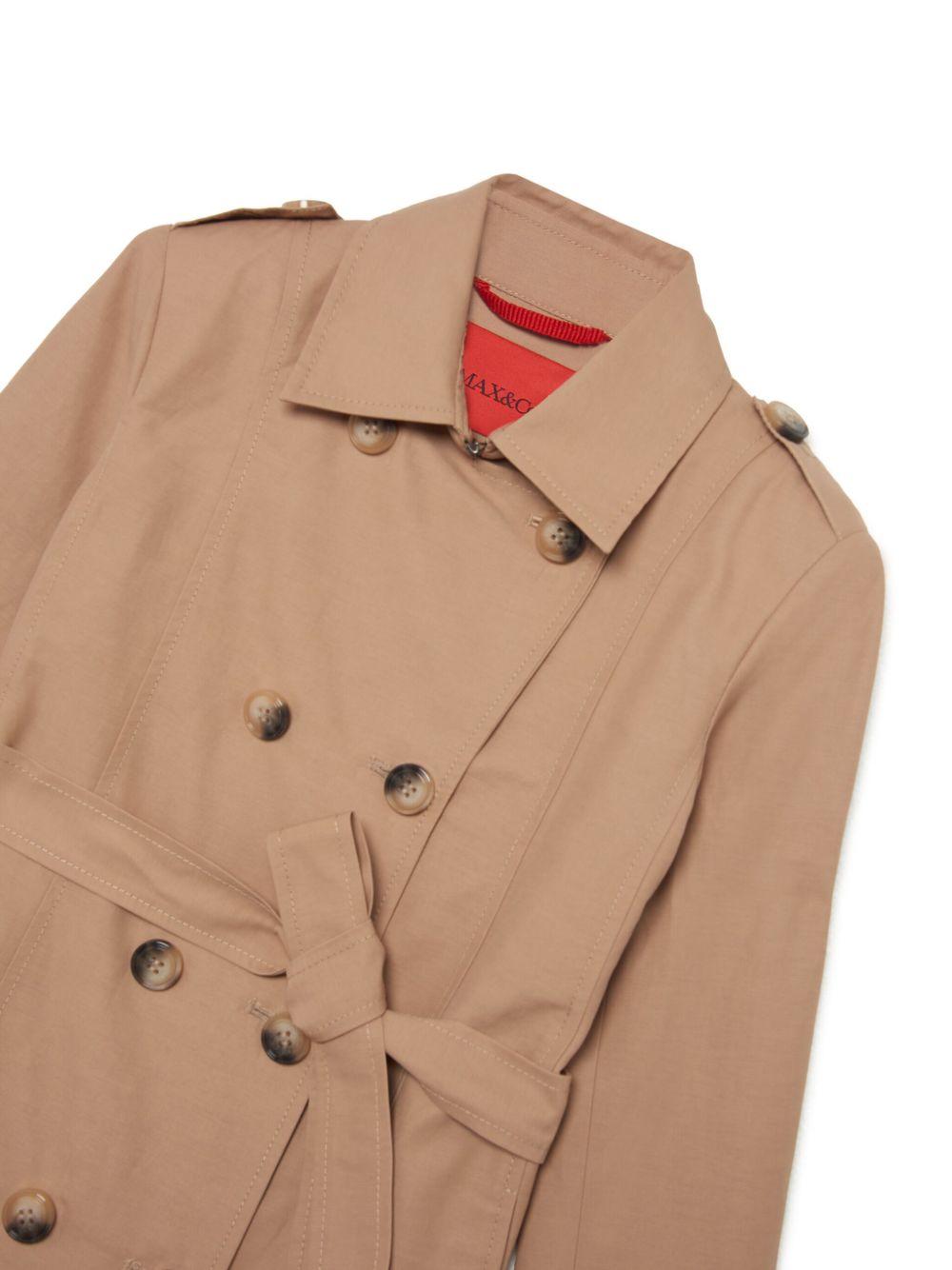 Trench beige per bambina di Max&co Kids