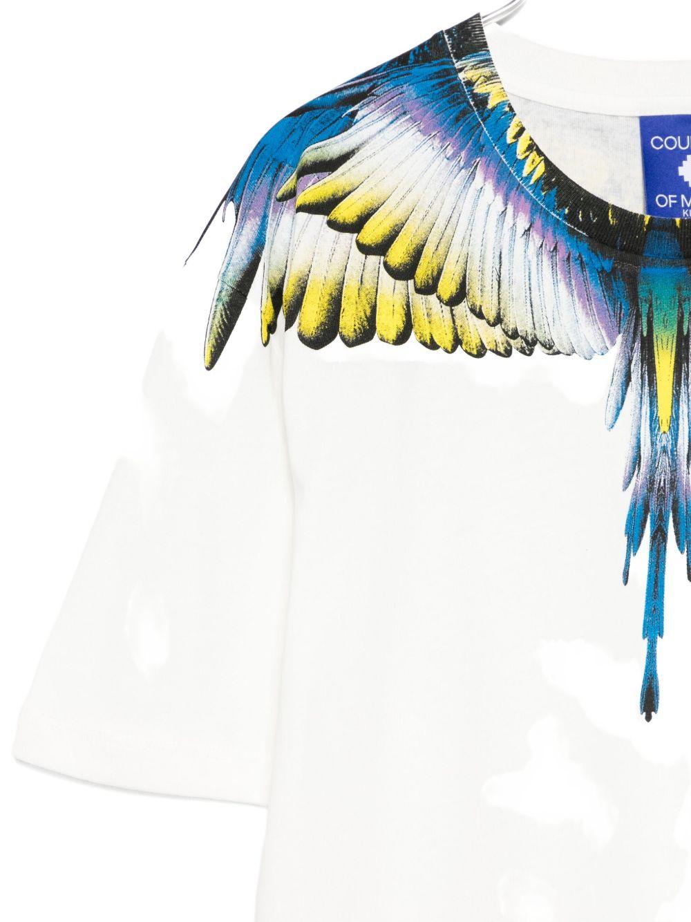 T-shirt bianca per bambino F5CMJBTH064 002 Marcelo Burlon Kids 