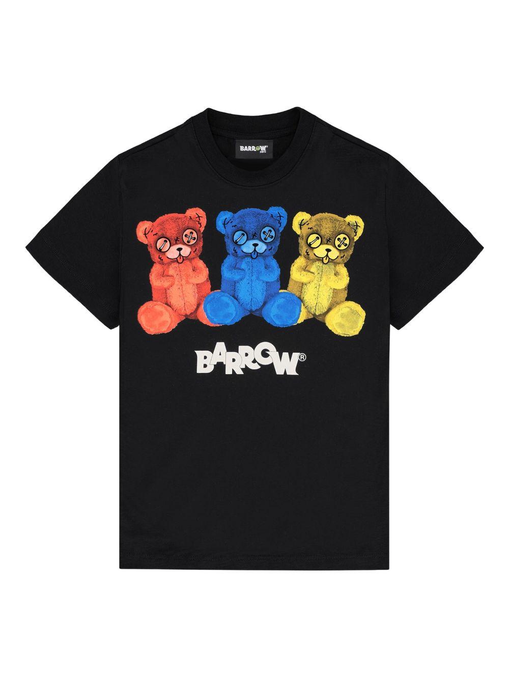 T-shirt nera per bambino F5BKJUTH241 110 Barrow Kids 