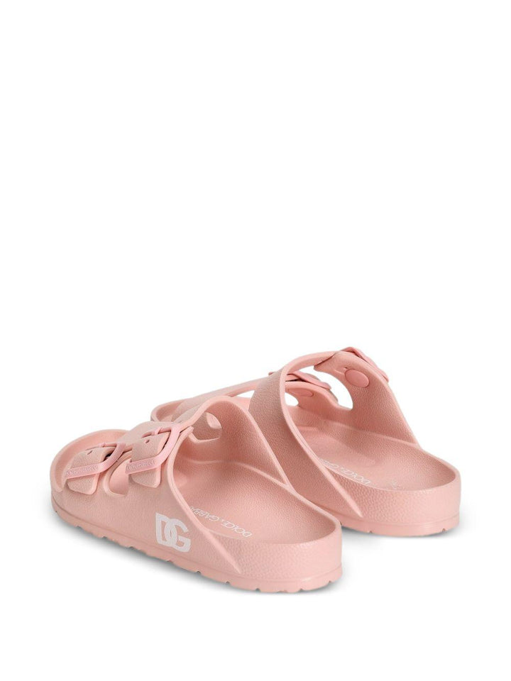 Ciabatte rosa per bambina DD0324A5103 80400 Dolce & Gabbana Kids 