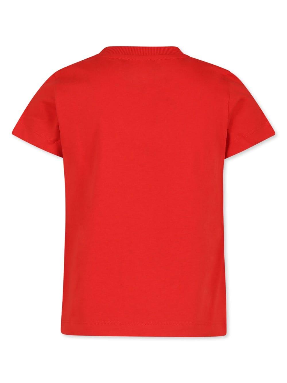 T-shirt rossa per bambino con logo