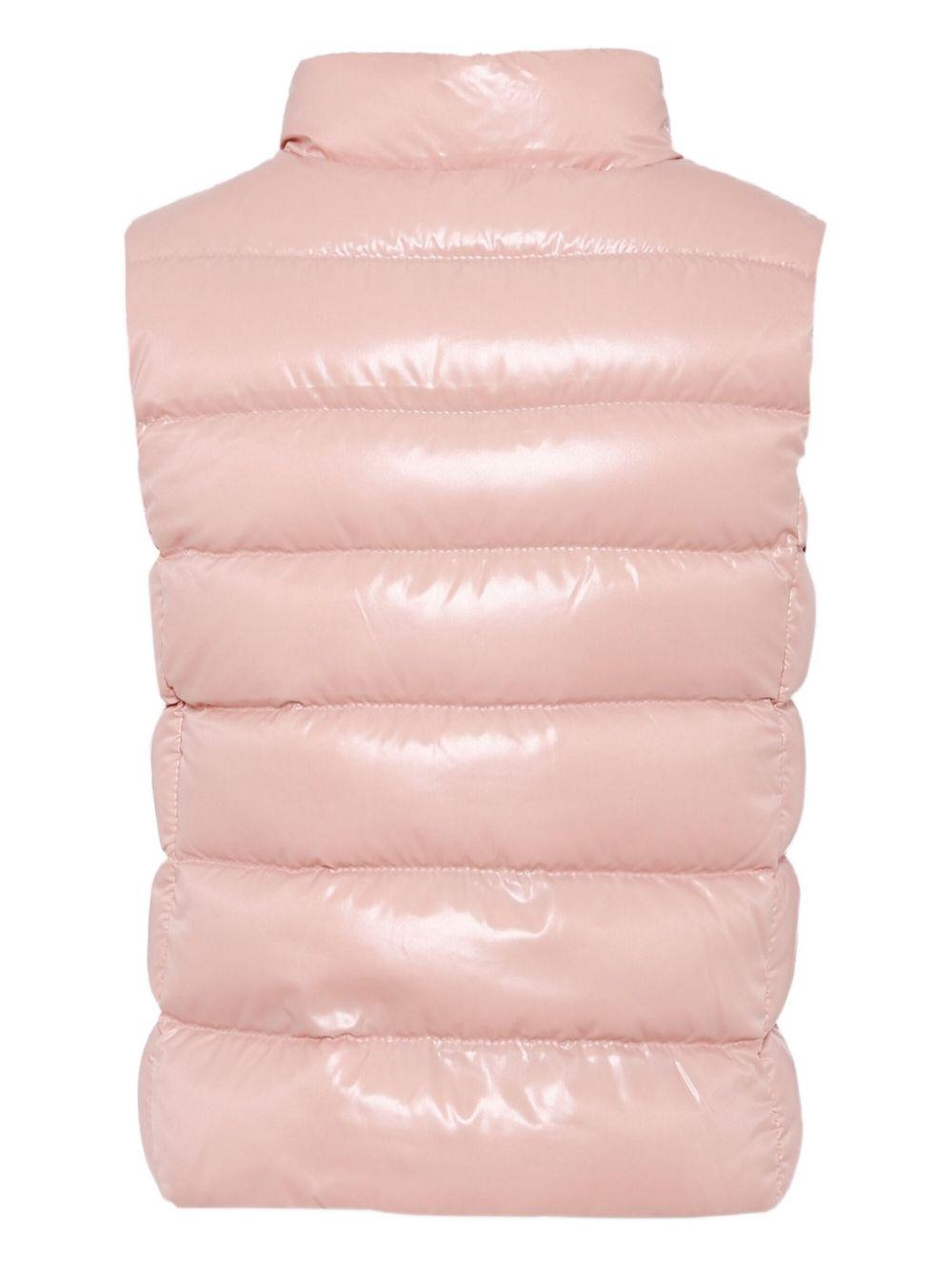 Gilet rosa chiaro per bambina 9541A5281068950 512 Moncler Kids 