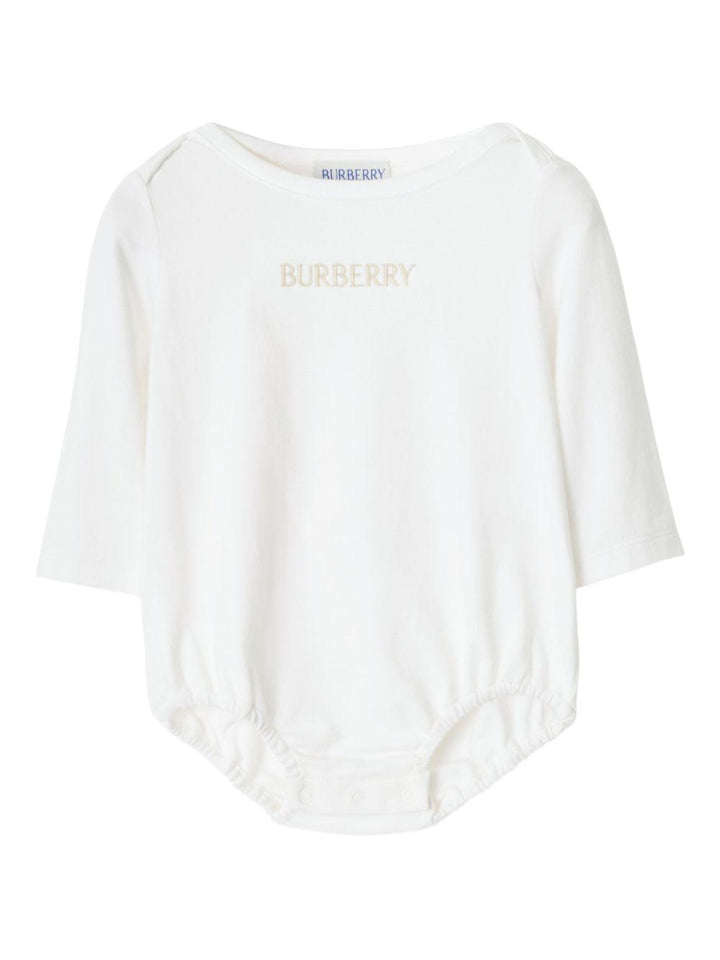 Tutina bianca per neonato 8117965 B9368 Burberry Kids 